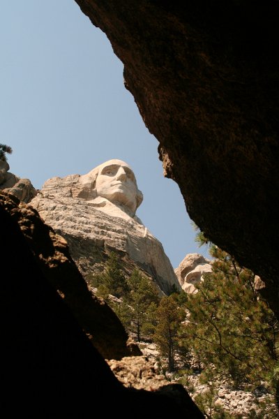 Trip (235).JPG - George Washington sculpture at Mount Rushmore National Memorial